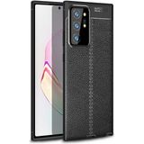 Adige Samsung Galaxy Note 20 Ultra Kılıf Niss Deri Görünümlü Silikon - Siyah