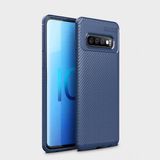 Adige Samsung Galaxy S10 Kılıf Negro Karbon Desen Silikon - Lacivert