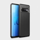 Adige Samsung Galaxy S10 Kılıf Negro Karbon Desen Silikon - Siyah