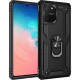 Adige Samsung Galaxy S10 Lite Siyah Vega Yüzüklü Standlı Darbe Korumalı Kılıf