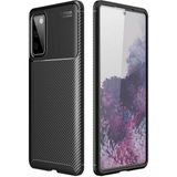 Adige Samsung Galaxy S20 Fe Kılıf Negro Karbon Desen Silikon - Siyah