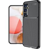 Adige Samsung Galaxy S23 Fe Kılıf Negro Karbon Desen Silikon + Ekran Koruyucu - Siyah