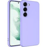 Adige Samsung Galaxy S23 Plus Kılıf Lansman Içi Kadife Silikon - Lila
