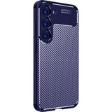 Adige Samsung Galaxy S23 Plus Kılıf Negro Karbon Desen Silikon - Lacivert