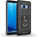 Adige Samsung Galaxy S8 Siyah Vega Yüzüklü Standlı Darbe Korumalı Kılıf