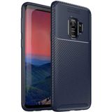 Adige Samsung Galaxy S9 Kılıf Negro Karbon Desen Silikon - Lacivert