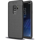 Adige Samsung Galaxy S9 Plus Kılıf Niss Deri Görünümlü Silikon - Siyah