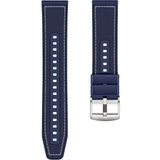 Adige Samsung Galaxy Watch 6 Classic 47mm İle Uyumlu Kordon Kayış Dikiş Desenli Silikon Krd102 Lms 20/dds Lacivert