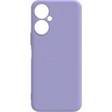 Adige Tecno Camon 19 Pro Kılıf Biye Silikon + Ekran Koruyucu - Lila