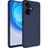 Adige Tecno Camon 19 Pro Kılıf Lansman Içi Kadife Silikon - Lacivert