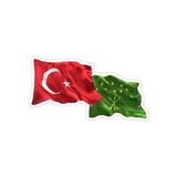 Adige - Türk Dalgalı Bayrak 14 Cm