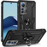 Adige Xiaomi 12 Lite Siyah Vega Yüzüklü Standlı Darbe Korumalı Kılıf