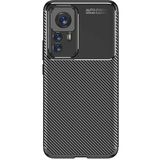 Adige Xiaomi 12T Pro Kılıf Negro Karbon Desen Silikon - Siyah