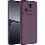 Adige Xiaomi 13 Pro Kılıf Lansman Içi Kadife Silikon - Mürdüm