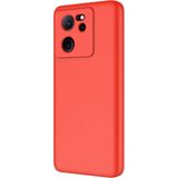 Adige Xiaomi 13T Kılıf Lansman Içi Kadife Silikon - Kırmızı