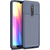 Adige Xiaomi 8 Kılıf Negro Karbon Desen Silikon - Lacivert