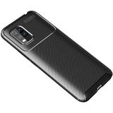 Adige Xiaomi Mi 10 Lite Kılıf Negro Karbon Desen Silikon - Siyah