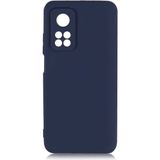 Adige Xiaomi Mi 10T Pro Kılıf Lansman Içi Kadife Silikon - Lacivert
