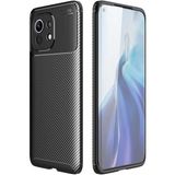 Adige Xiaomi Mi 11 Kılıf Negro Karbon Desen Silikon - Siyah