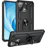 Adige Xiaomi Mi 11 Lite Siyah Vega Yüzüklü Standlı Darbe Korumalı Kılıf