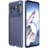 Adige Xiaomi Mi 11 Ultra Kılıf Negro Karbon Desen Silikon - Lacivert
