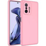 Adige Xiaomi Mi 11T Kılıf Lansman Içi Kadife Silikon - Pembe