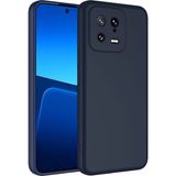 Adige Xiaomi Mi 13 Kılıf Lansman Içi Kadife Silikon - Lacivert