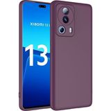 Adige Xiaomi Mi 13 Lite Kılıf Lansman Içi Kadife Silikon - Mürdüm