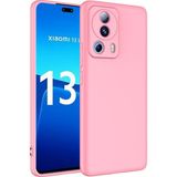 Adige Xiaomi Mi 13 Lite Kılıf Lansman Içi Kadife Silikon - Pembe