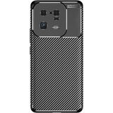 Adige Xiaomi Mi 13 Pro Kılıf Negro Karbon Desen Silikon + Ekran Koruyucu - Siyah