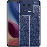 Adige Xiaomi Mi 13 Pro Kılıf Niss Deri Görünümlü Silikon - Lacivert