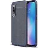 Adige Xiaomi Mi 9 Kılıf Niss Deri Görünümlü Silikon - Lacivert
