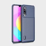 Adige Xiaomi Mi 9 Lite Kılıf Negro Karbon Desen Silikon - Lacivert