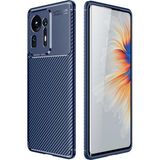 Adige Xiaomi Mi Mix 4 Kılıf Negro Karbon Desen Silikon - Lacivert