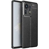 Adige Xiaomi Mi Mix 4 Kılıf Niss Deri Görünümlü Silikon - Siyah