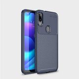 Adige Xiaomi Mi Play Kılıf Negro Karbon Desen Silikon - Lacivert
