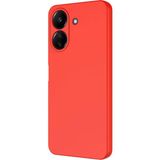 Adige Xiaomi Poco C65 Kılıf Lansman Içi Kadife Silikon - Kırmızı
