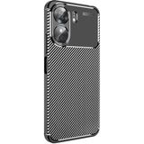 Adige Xiaomi Poco C65 Kılıf Negro Karbon Desen Silikon - Siyah