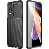 Adige Xiaomi Poco F4 Kılıf Negro Karbon Desen Silikon - Siyah