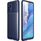 Adige Xiaomi Poco M5S Kılıf Negro Karbon Desen Silikon - Lacivert