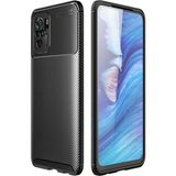 Adige Xiaomi Poco M5S Kılıf Negro Karbon Desen Silikon - Siyah