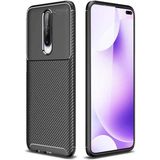 Adige Xiaomi Poco X2 Kılıf Negro Karbon Desen Silikon - Siyah