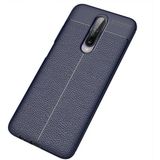 Adige Xiaomi Poco X2 Kılıf Niss Deri Görünümlü Silikon - Lacivert