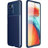 Adige Xiaomi Poco X3 Gt Kılıf Negro Karbon Desen Silikon - Lacivert