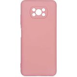Adige Xiaomi Poco X3 Pro Kılıf Lansman Içi Kadife Silikon - Pembe