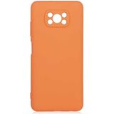 Adige Xiaomi Poco X3 Pro Kılıf Lansman Içi Kadife Silikon - Turuncu