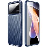 Adige Xiaomi Poco X4 Pro 5g Kılıf Negro Karbon Desen Silikon - Lacivert