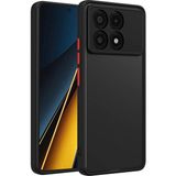 Adige Xiaomi Poco X6 Pro Kılıf Kamera Korumalı Hux Silikon - Siyah