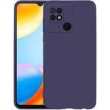 Adige Xiaomi Redmi 10C Kılıf Premier Silikon + Ekran Koruyucu - Lacivert