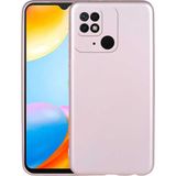 Adige Xiaomi Redmi 10C Kılıf Premier Silikon + Ekran Koruyucu - Rose Gold